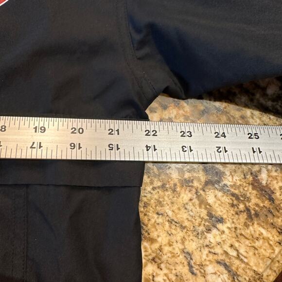 OU University of Oklahoma Adult Medium Black Pullover Windbreaker Quarter Zip - Picture 5 of 7